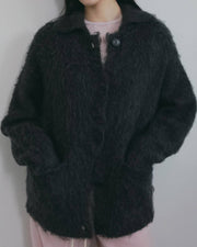 【anuke 2026 winter】Brushed Knit Jacket - Champdelarose