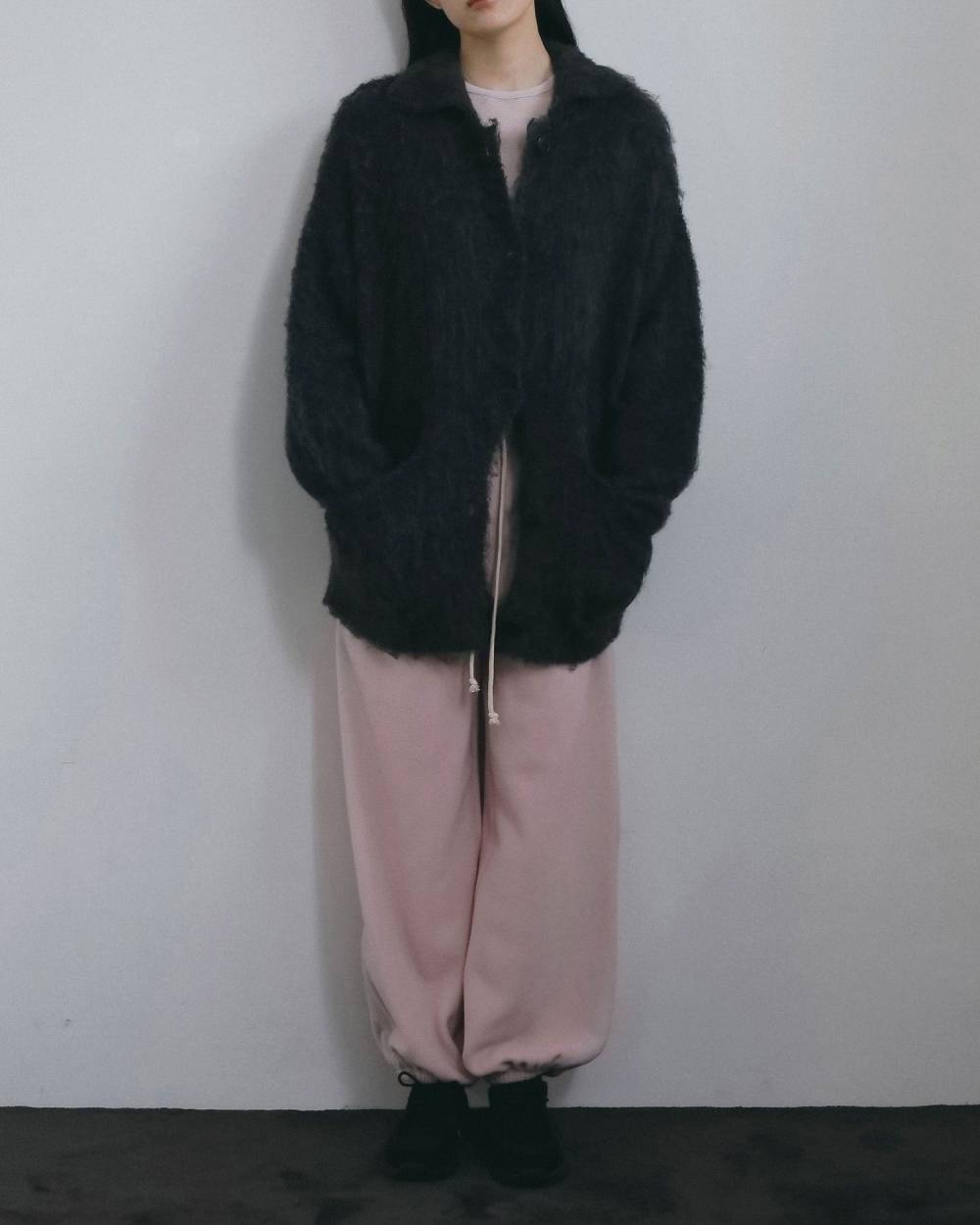 【anuke 2026 winter】Brushed Knit Jacket - Champdelarose