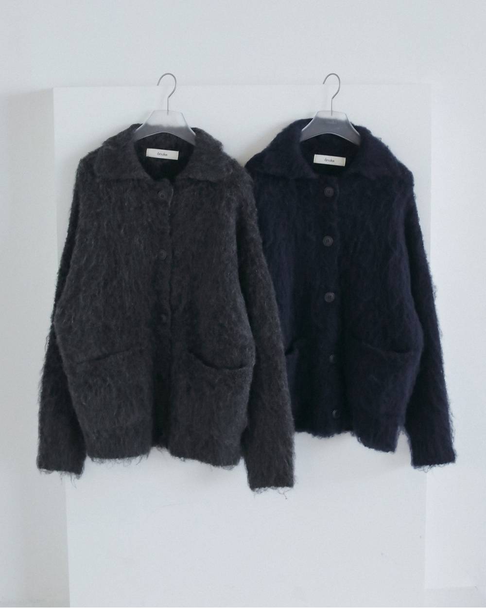 【anuke 2026 winter】Brushed Knit Jacket - Champdelarose