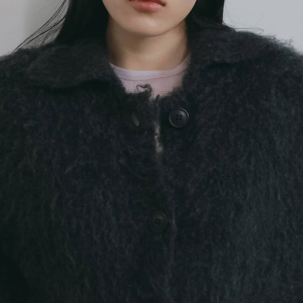 【anuke 2026 winter】Brushed Knit Jacket - Champdelarose