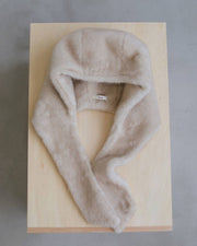 【anuke 2026 winter】Eco Minkfur Hoodie - Champdelarose
