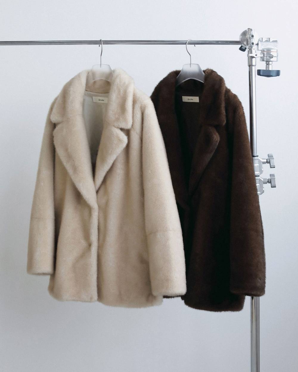 【anuke 2026 winter】Eco Minkfur Jacket - Champdelarose