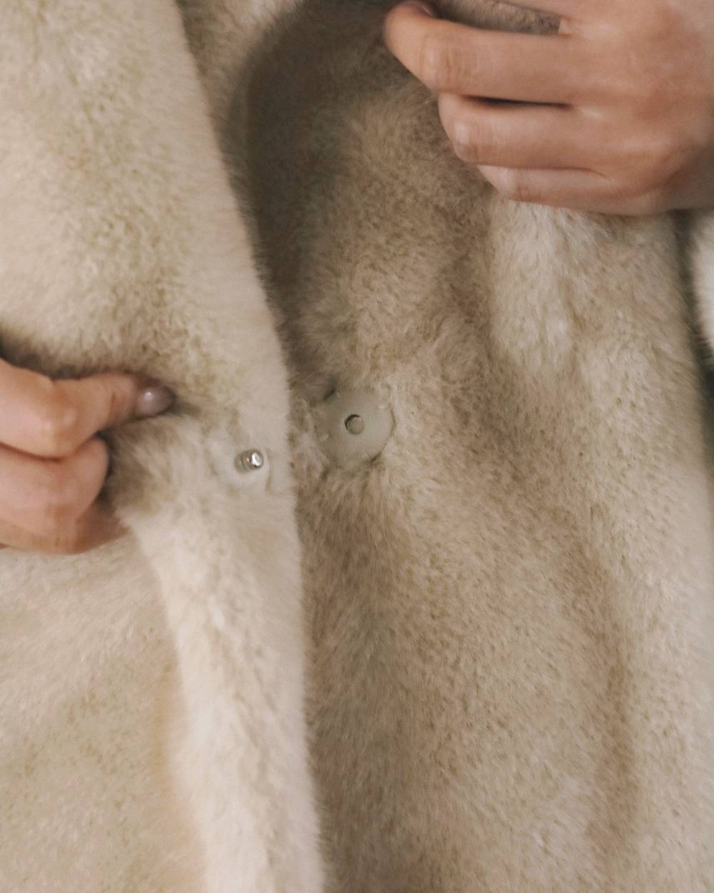 【anuke 2026 winter】Eco Minkfur Jacket - Champdelarose