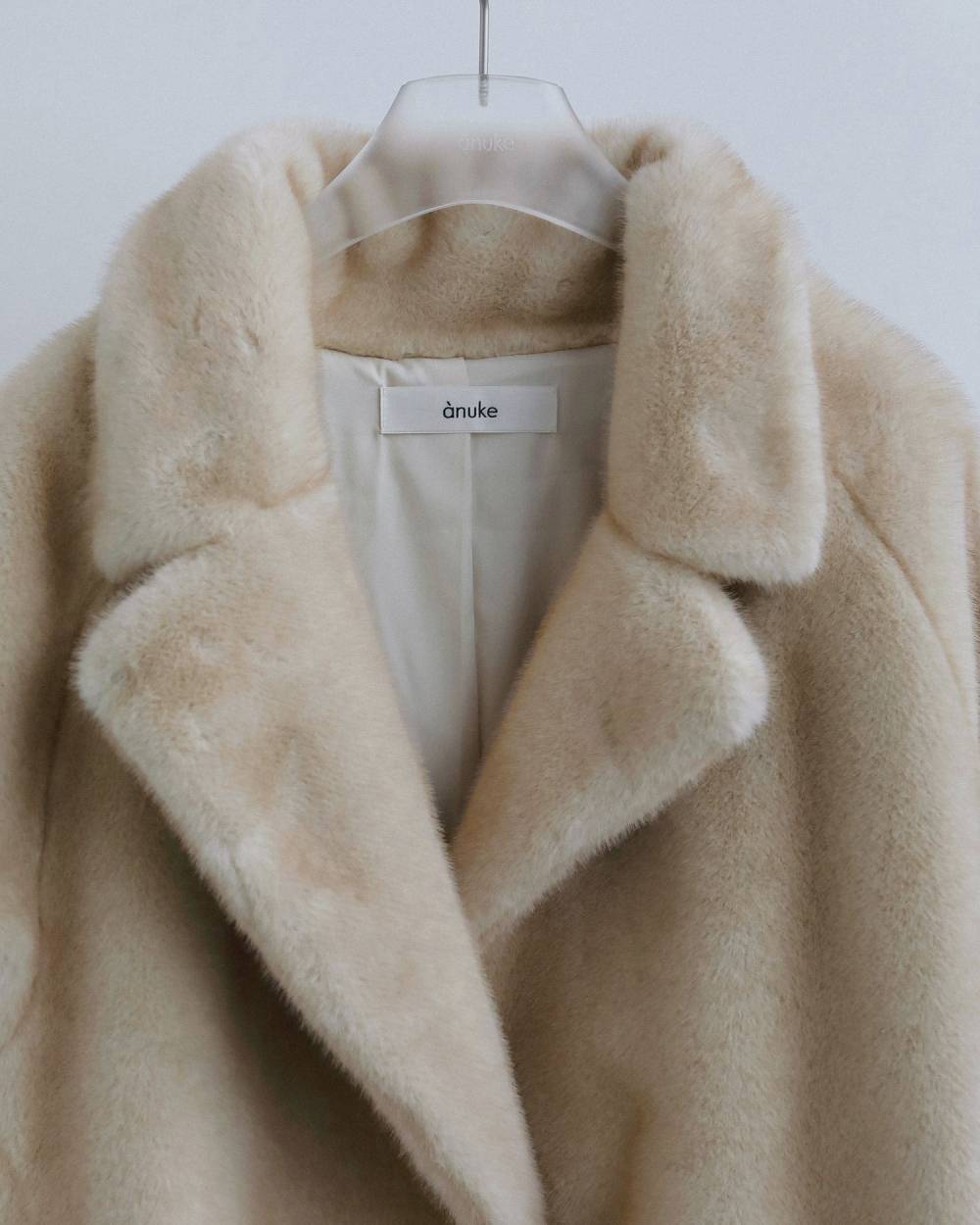 【anuke 2026 winter】Eco Minkfur Jacket - Champdelarose