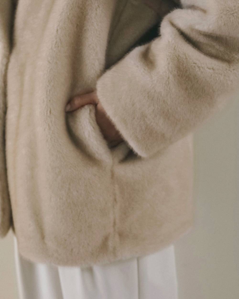 【anuke 2026 winter】Eco Minkfur Jacket - Champdelarose