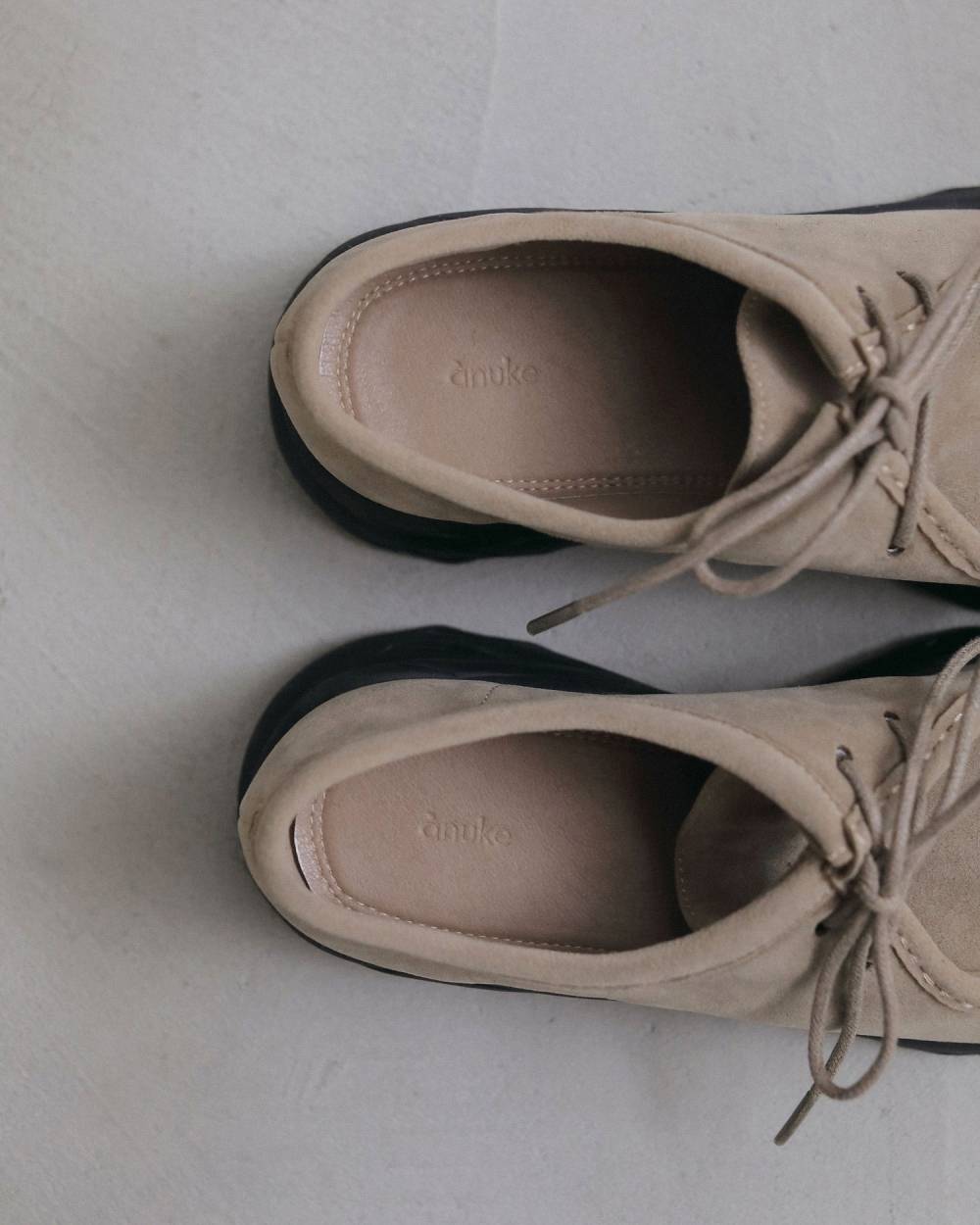 【anuke 2026 winter】Eco Suede Moccasin - Champdelarose