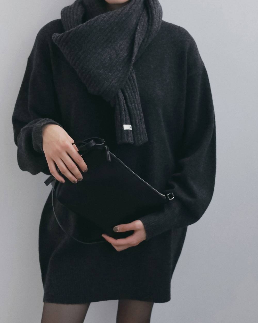 【anuke 2026 winter】Ecoleather Hand Bag - Champdelarose