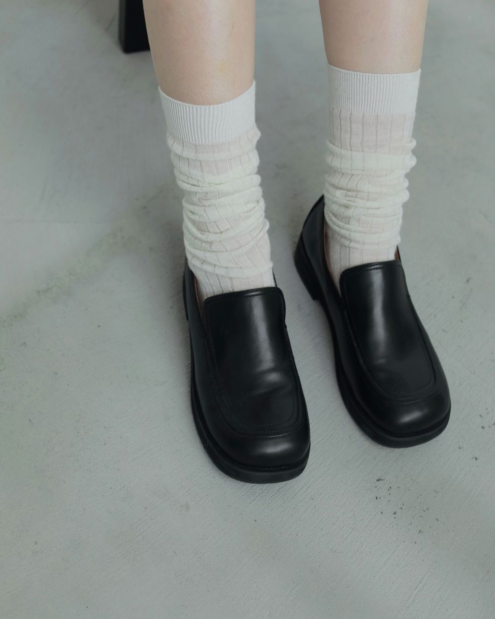 【anuke 2026 winter】Ecoleather Loafers - Champdelarose