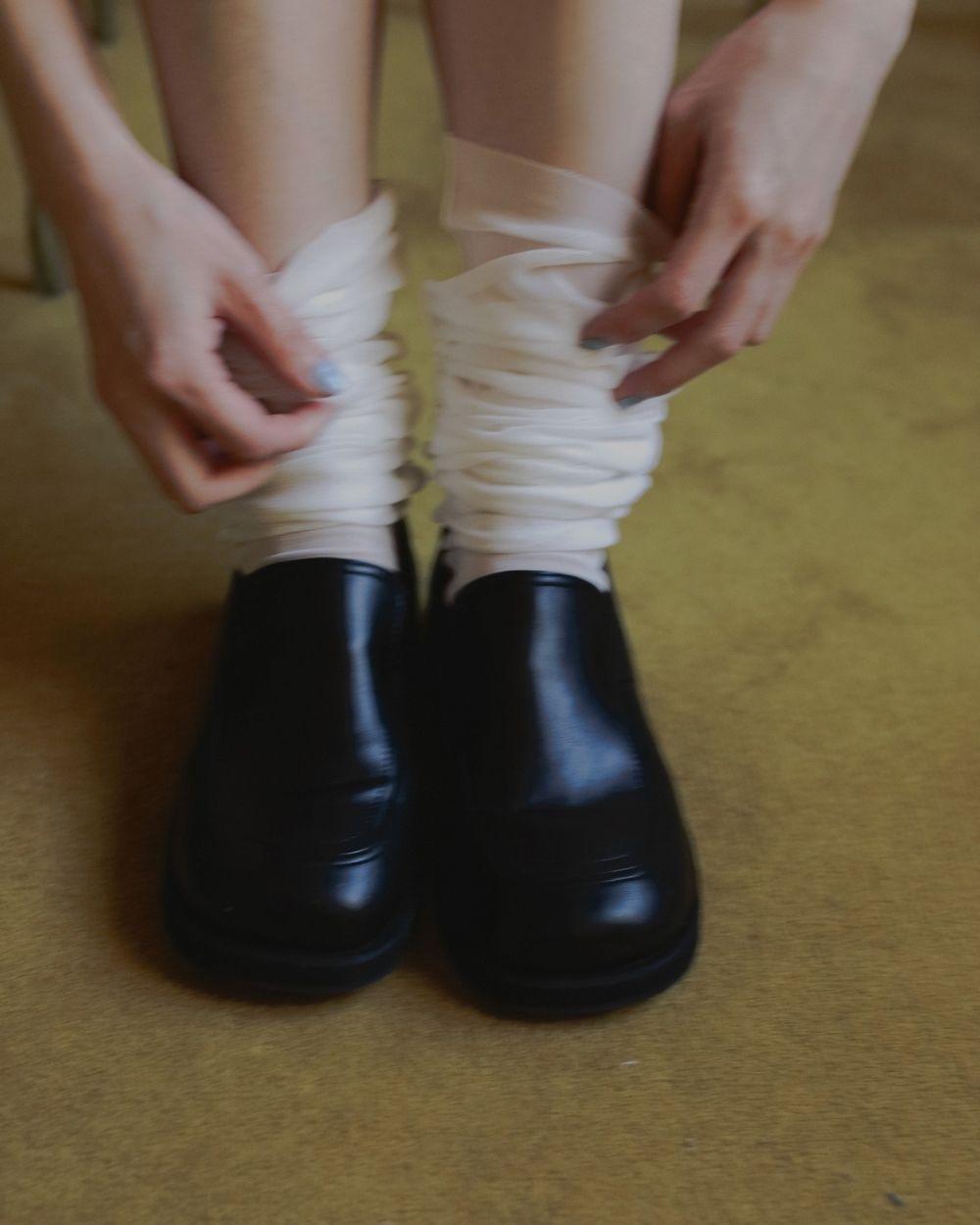 【anuke 2026 winter】Ecoleather Loafers - Champdelarose