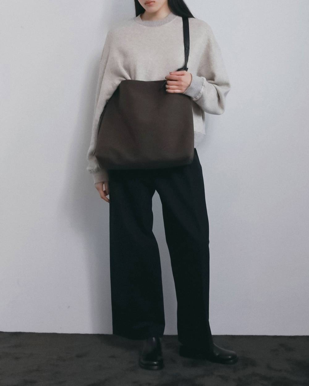 【anuke 2026 winter】Ecoleather Tote Bag - Champdelarose