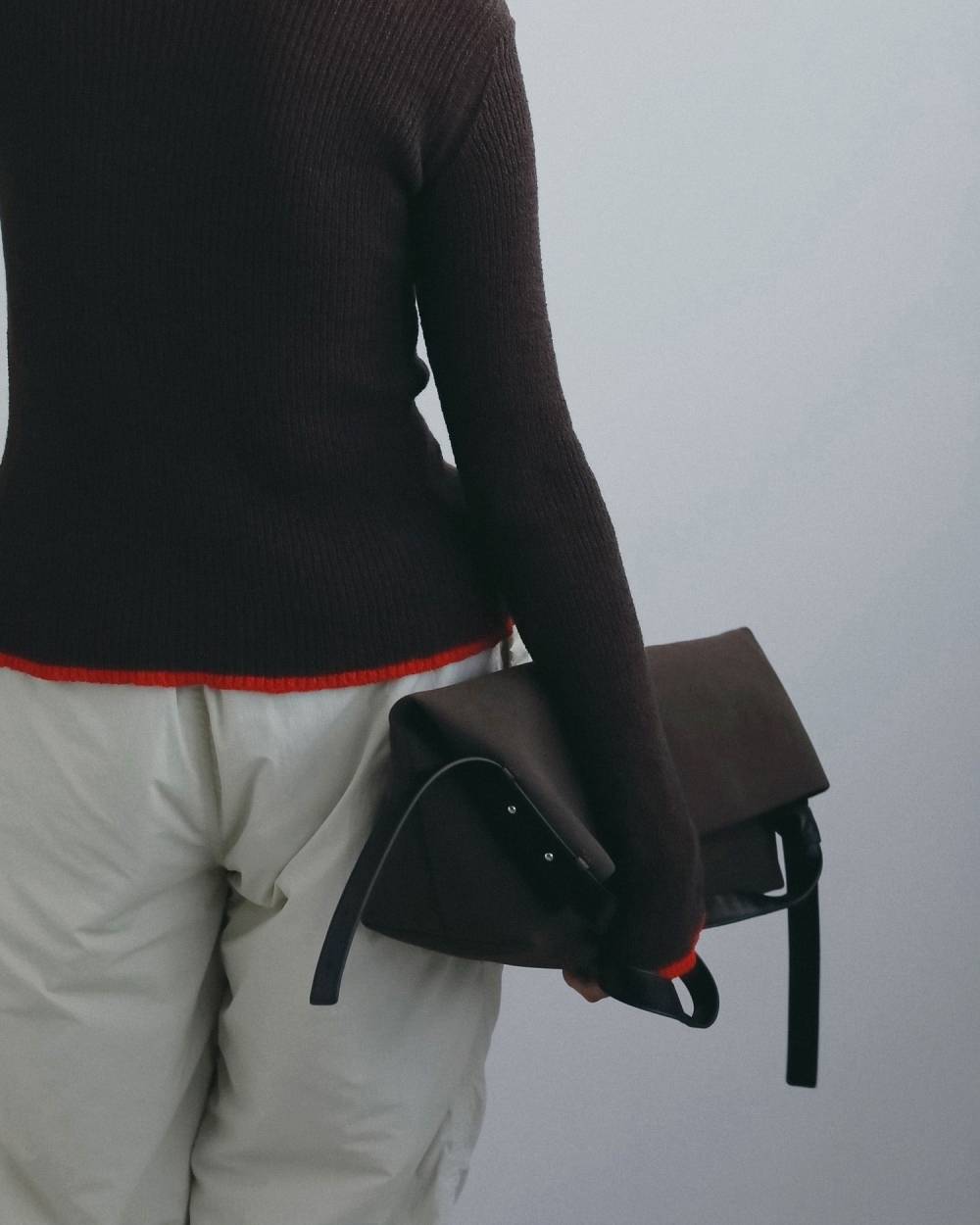 【anuke 2026 winter】Ecoleather Tote Bag - Champdelarose