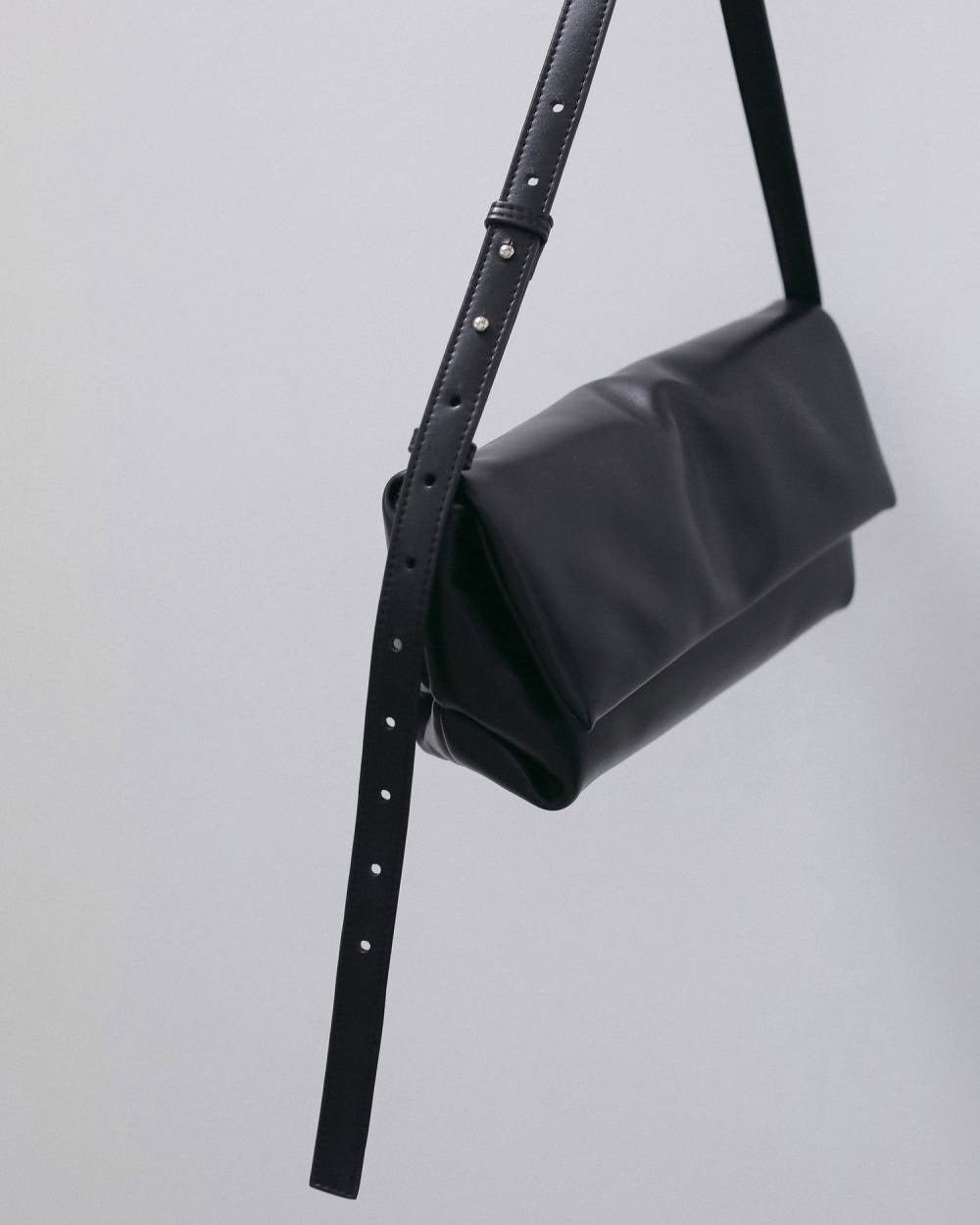 【anuke 2026 winter】Ecoleather Wrap Bag - Champdelarose