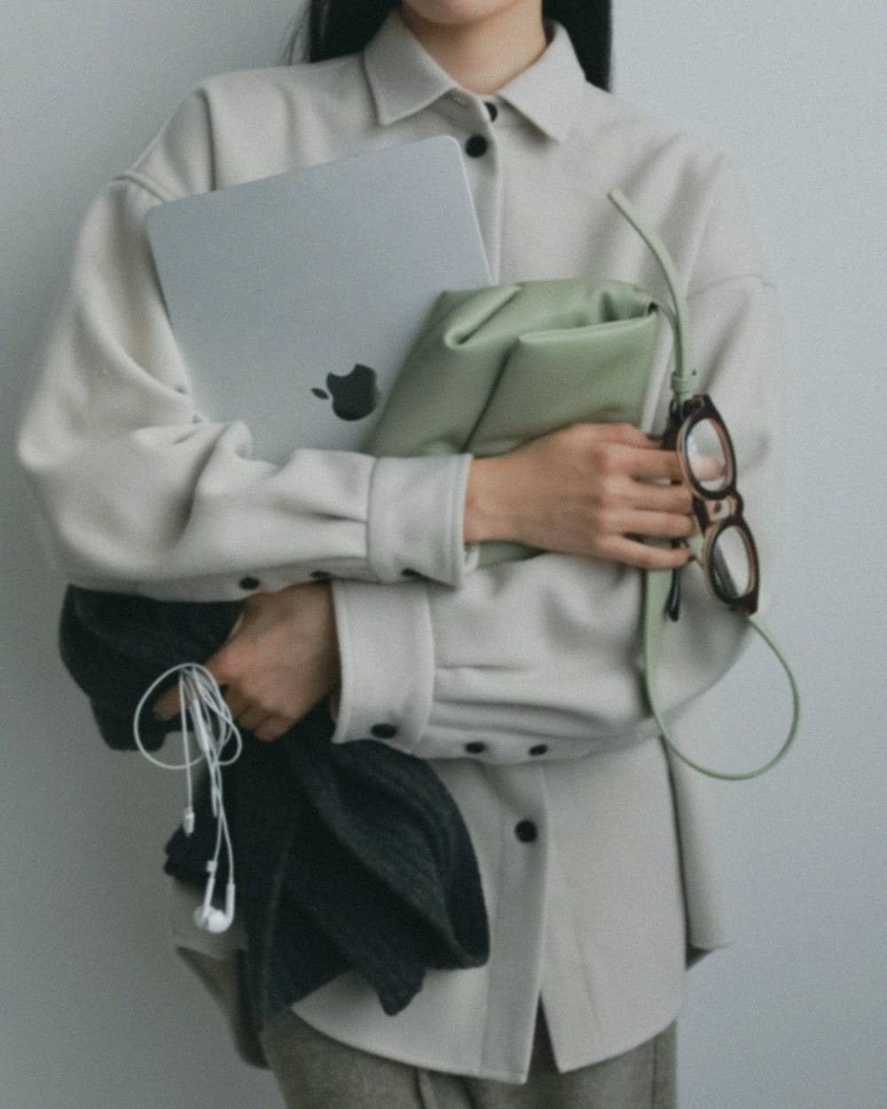 【anuke 2026 winter】Ecoleather Wrap Bag - Champdelarose