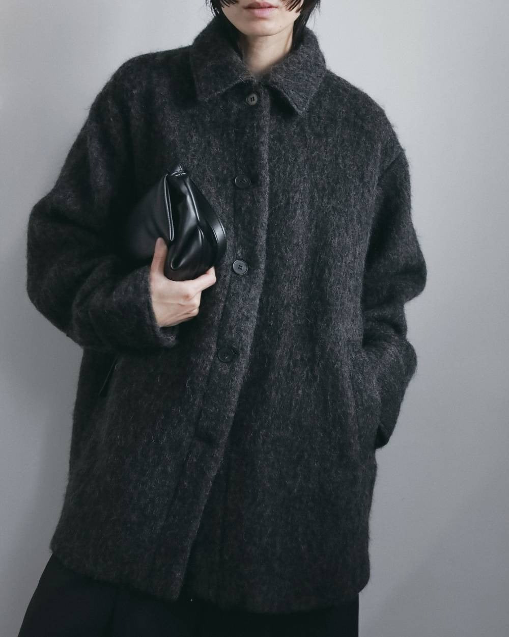 【anuke 2026 winter】Ecoleather Wrap Bag - Champdelarose