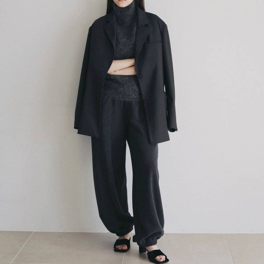 【anuke 2026 winter】Fleece Rough Pants - Champdelarose