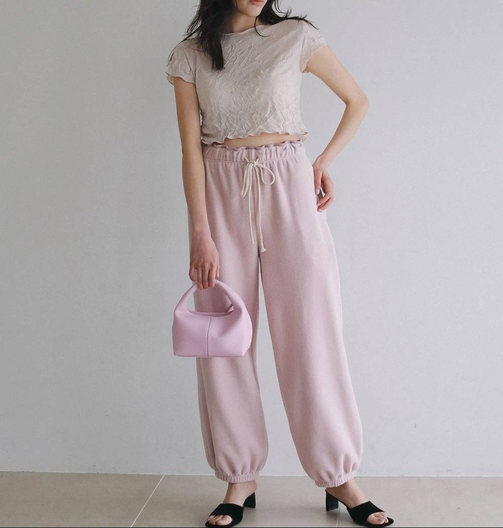 【anuke 2026 winter】Fleece Rough Pants - Champdelarose