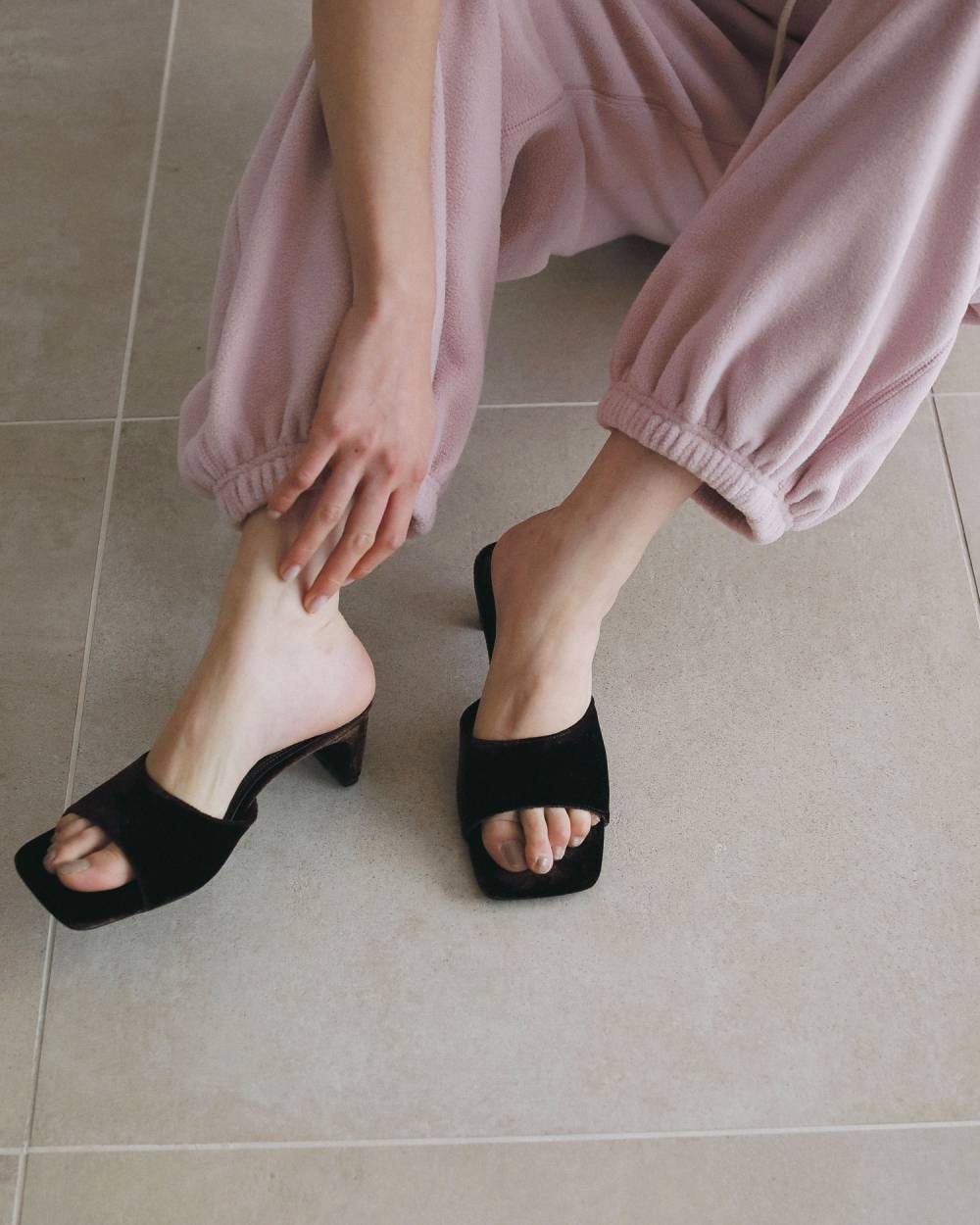 【anuke 2026 winter】Fleece Rough Pants - Champdelarose
