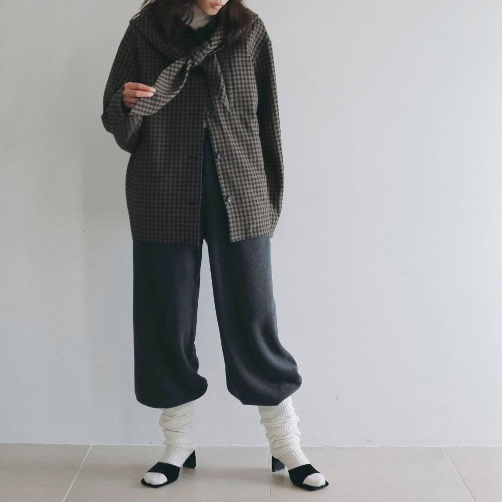 【anuke 2026 winter】Fleece Rough Pants - Champdelarose