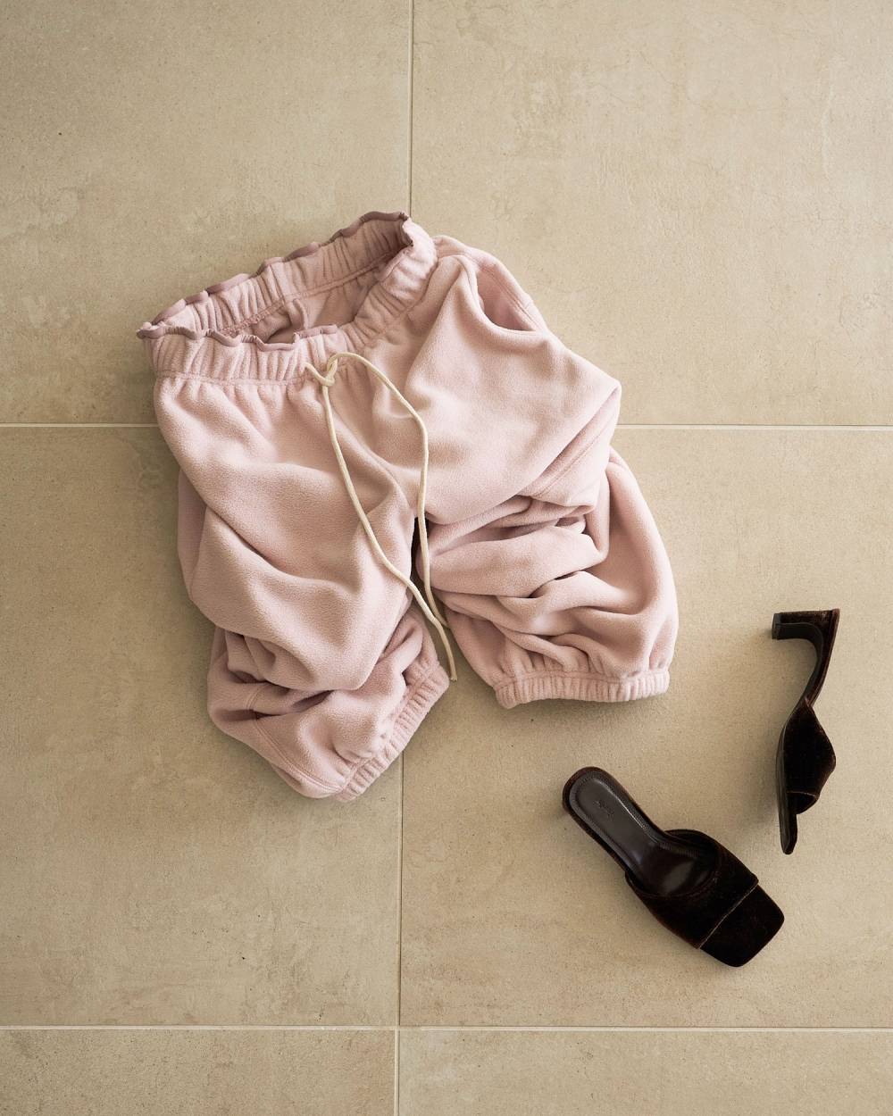【anuke 2026 winter】Fleece Rough Pants - Champdelarose