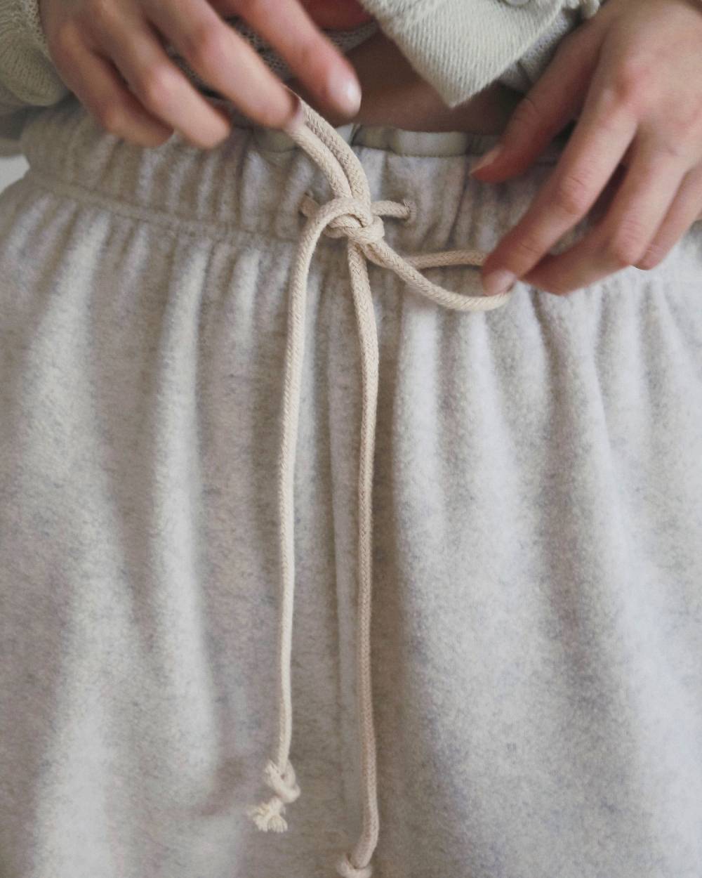 【anuke 2026 winter】Fleece Rough Pants - Champdelarose
