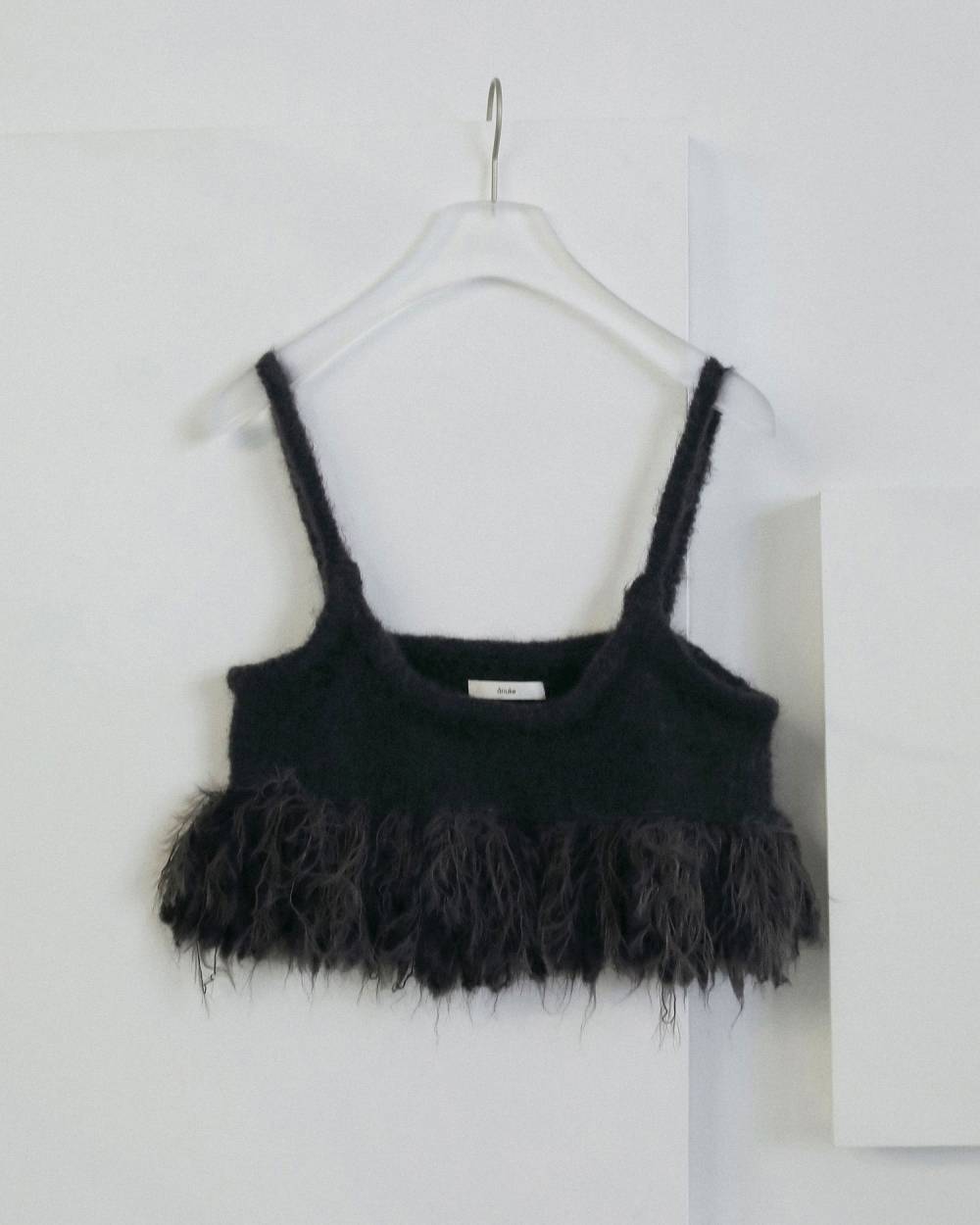 【anuke 2026 winter】Fringe Bustier - Champdelarose