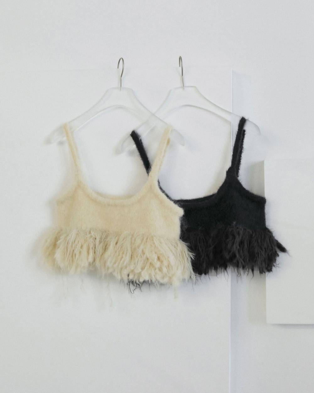 【anuke 2026 winter】Fringe Bustier - Champdelarose