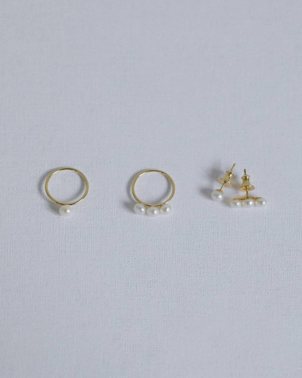 【anuke 2026 winter】Grainpearl Pinky Ring - Champdelarose