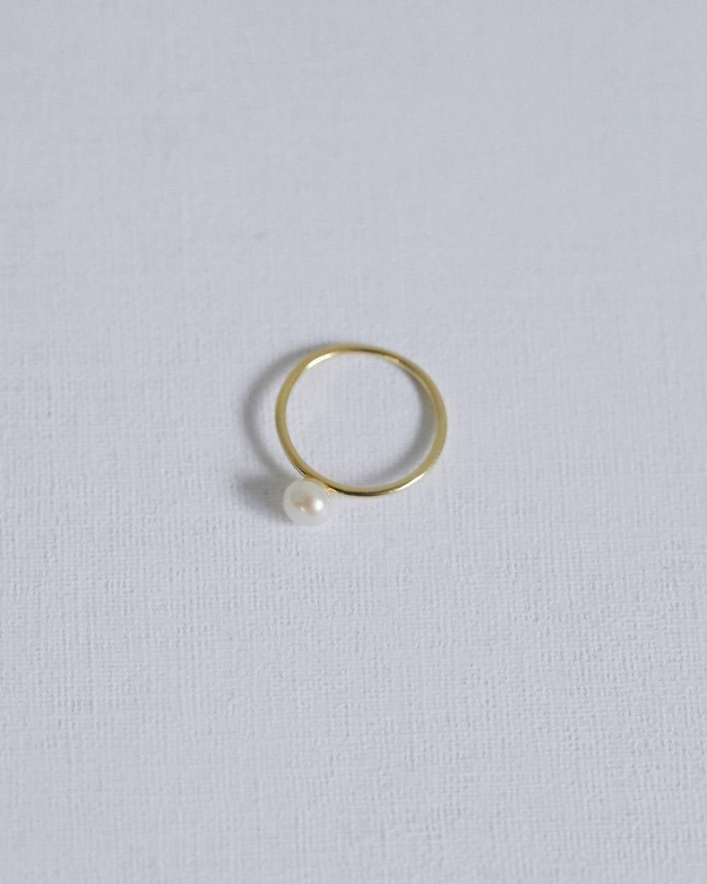 【anuke 2026 winter】Grainpearl Pinky Ring - Champdelarose