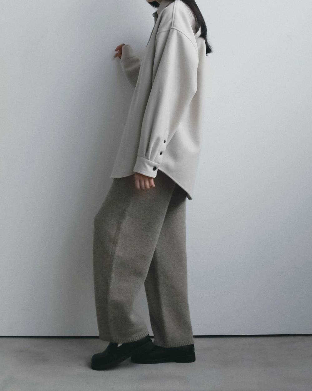 【anuke 2026 winter】Knit Cocoon Pants - Champdelarose