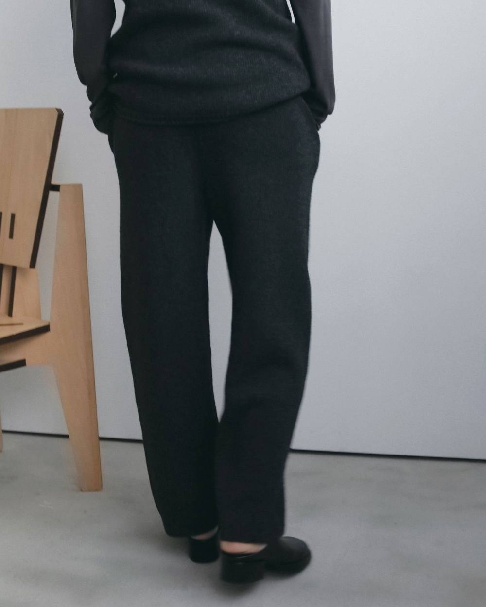 【anuke 2026 winter】Knit Cocoon Pants - Champdelarose
