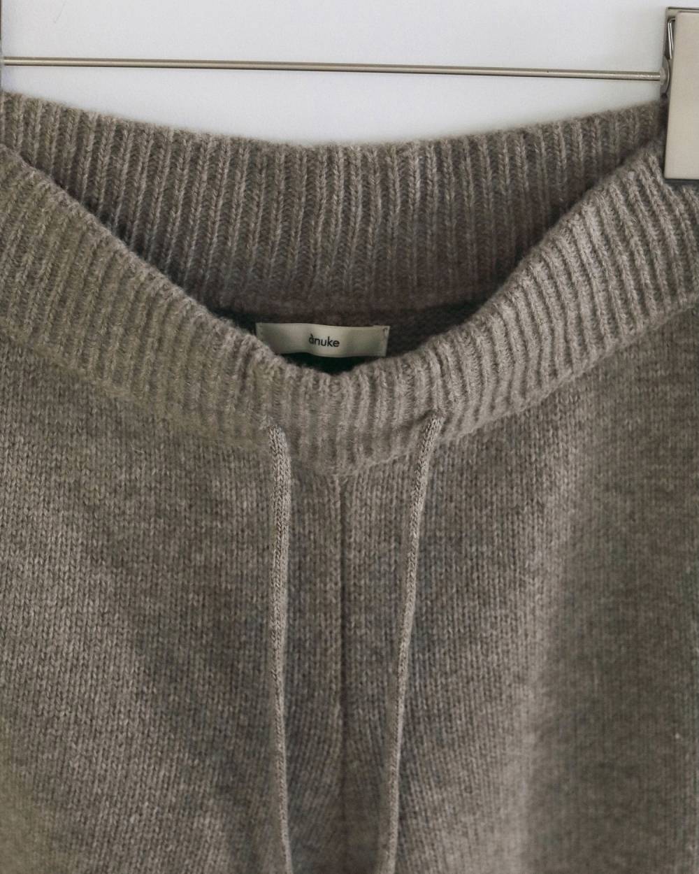 【anuke 2026 winter】Knit Cocoon Pants - Champdelarose