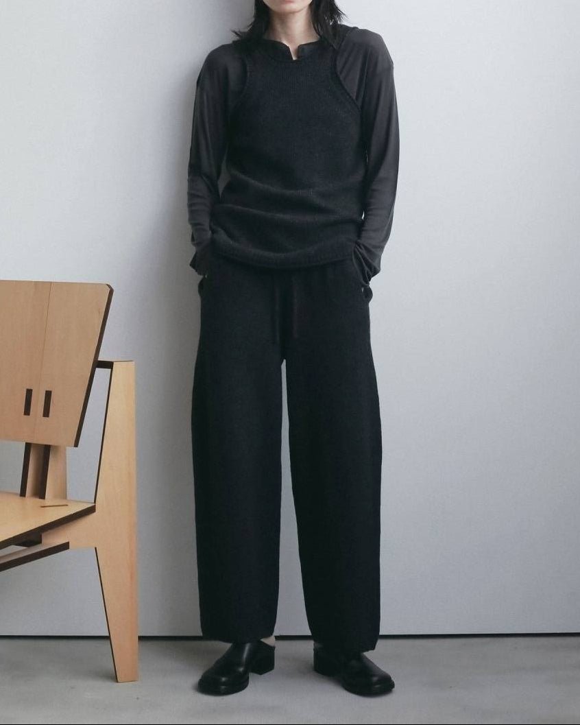 【anuke 2026 winter】Knit Cocoon Pants - Champdelarose