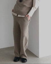 【anuke 2026 winter】Knit Cocoon Pants - Champdelarose