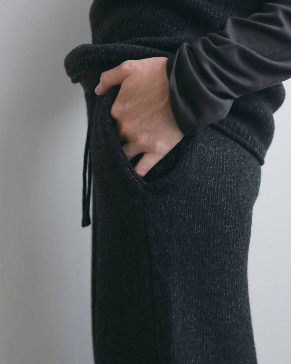 【anuke 2026 winter】Knit Cocoon Pants - Champdelarose