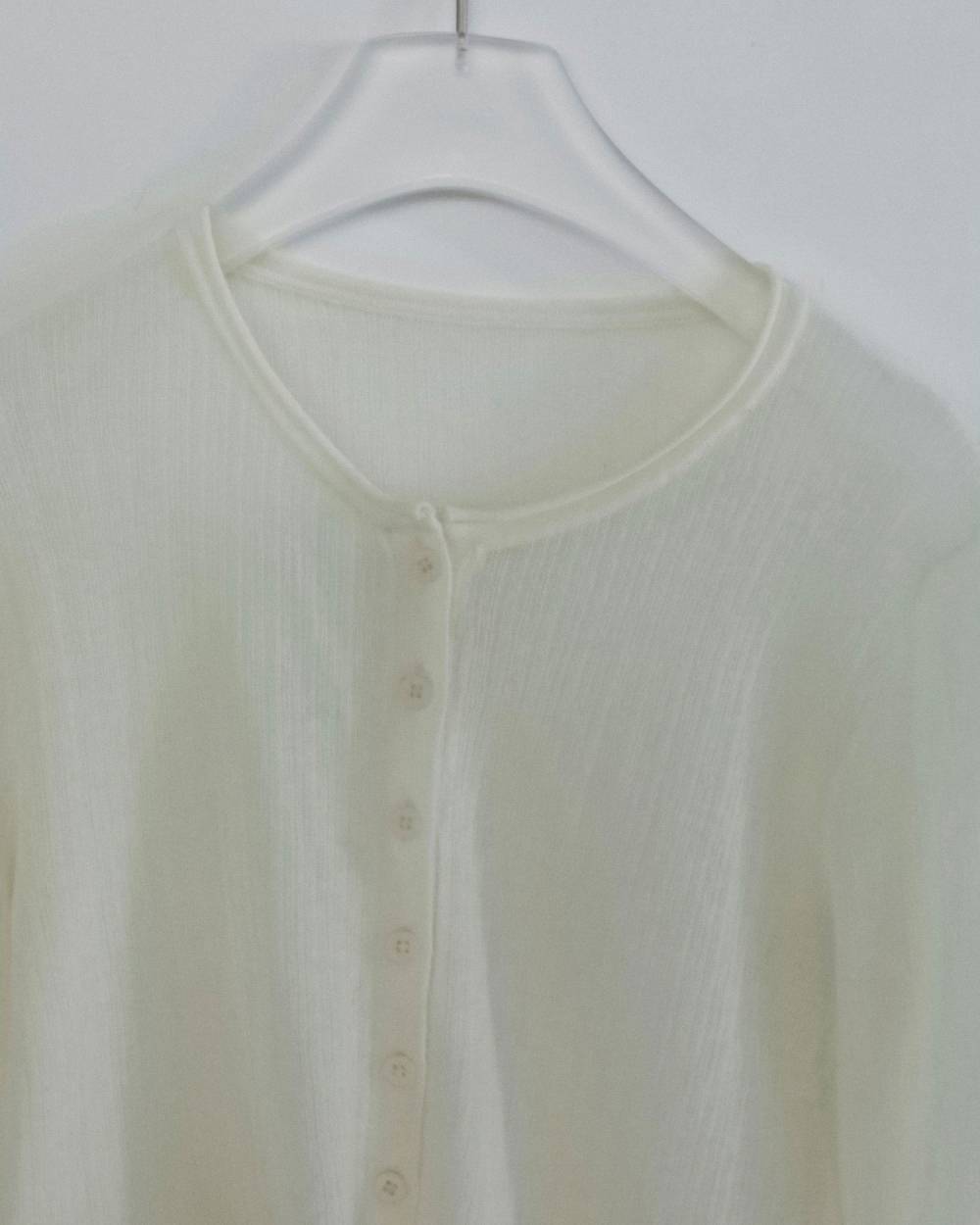 【anuke 2026 winter】Layered Crewneck Cardigan - Champdelarose