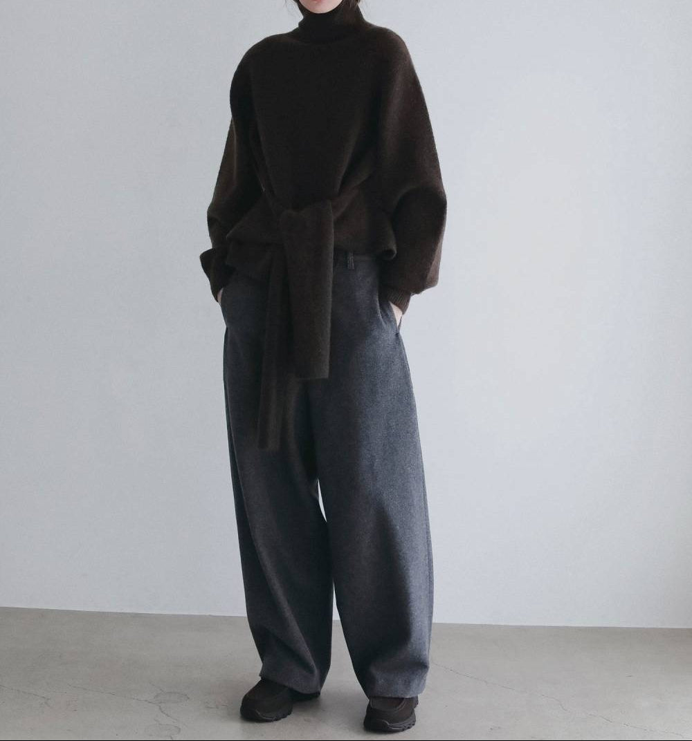 【anuke 2026 winter】Layered Soft Knit - Champdelarose