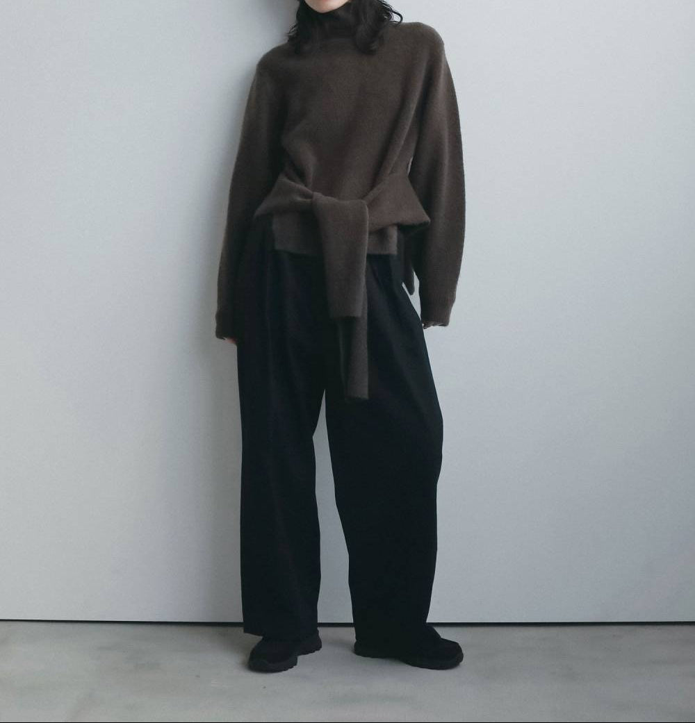 【anuke 2026 winter】Layered Soft Knit - Champdelarose