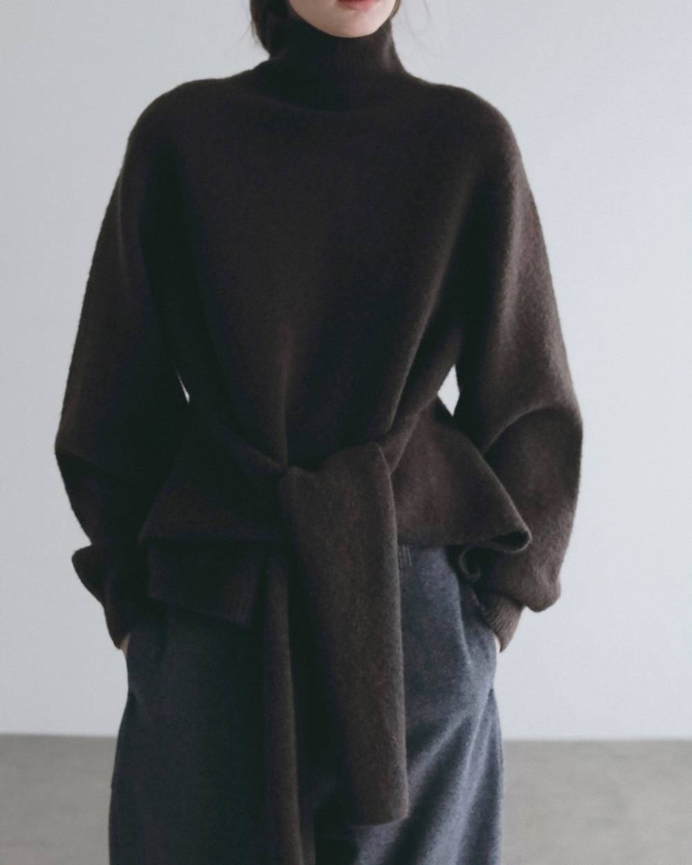【anuke 2026 winter】Layered Soft Knit - Champdelarose