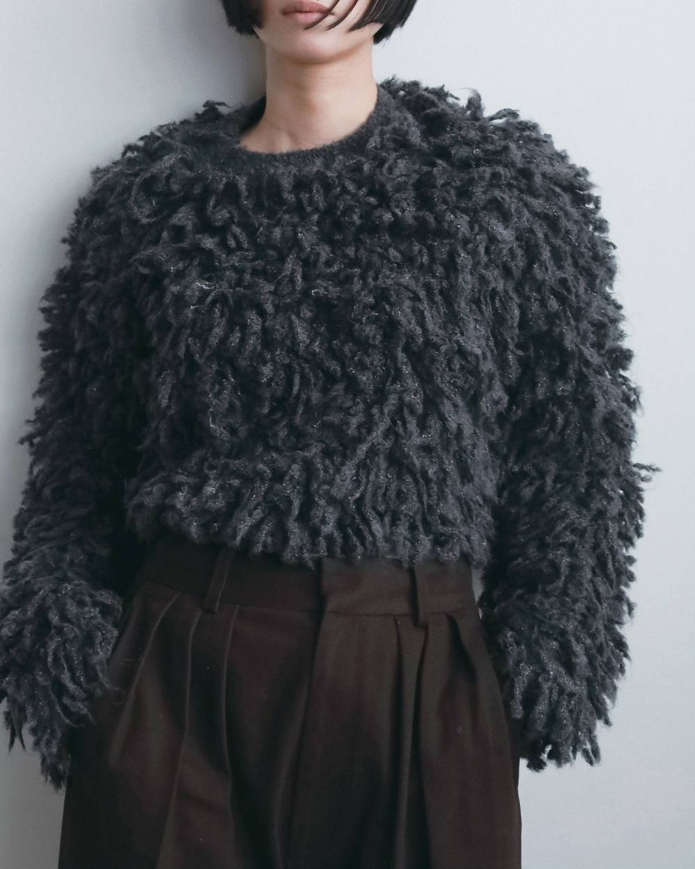 【anuke 2026 winter】Loop Knit Tops - Champdelarose