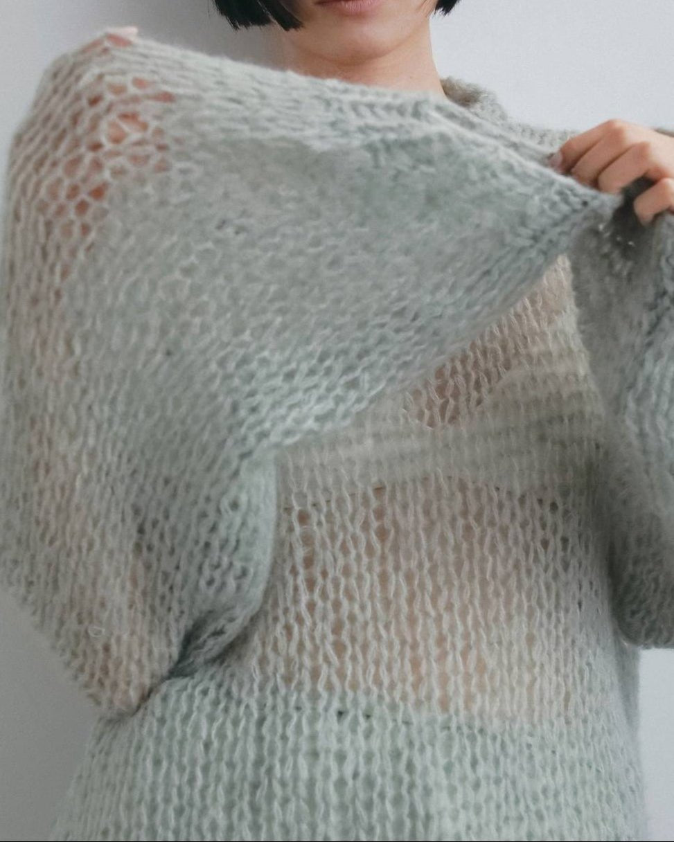 【anuke 2026 winter】Lowgauge Mohair Knit - Champdelarose
