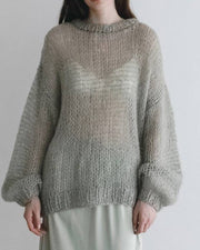 【anuke 2026 winter】Lowgauge Mohair Knit - Champdelarose