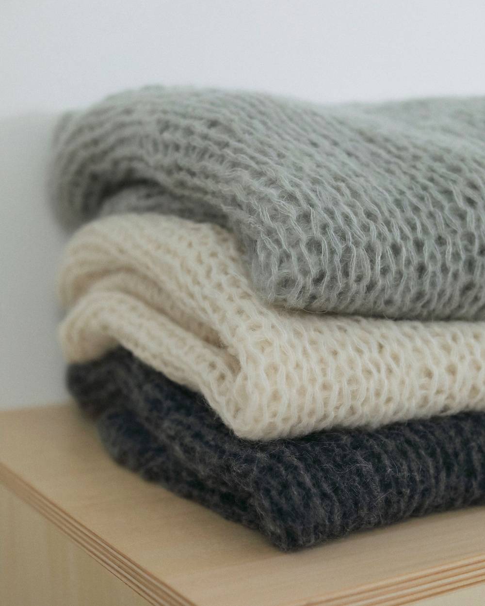 【anuke 2026 winter】Lowgauge Mohair Knit - Champdelarose