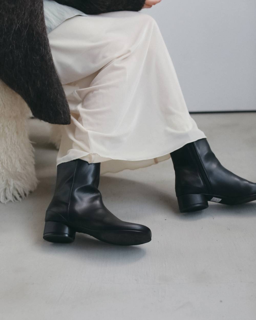 【anuke 2026 winter】Lowheel Short Boots - Champdelarose