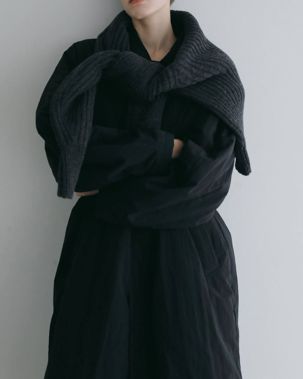 【anuke 2026 winter】Padded Soutiencollar Coat - Champdelarose