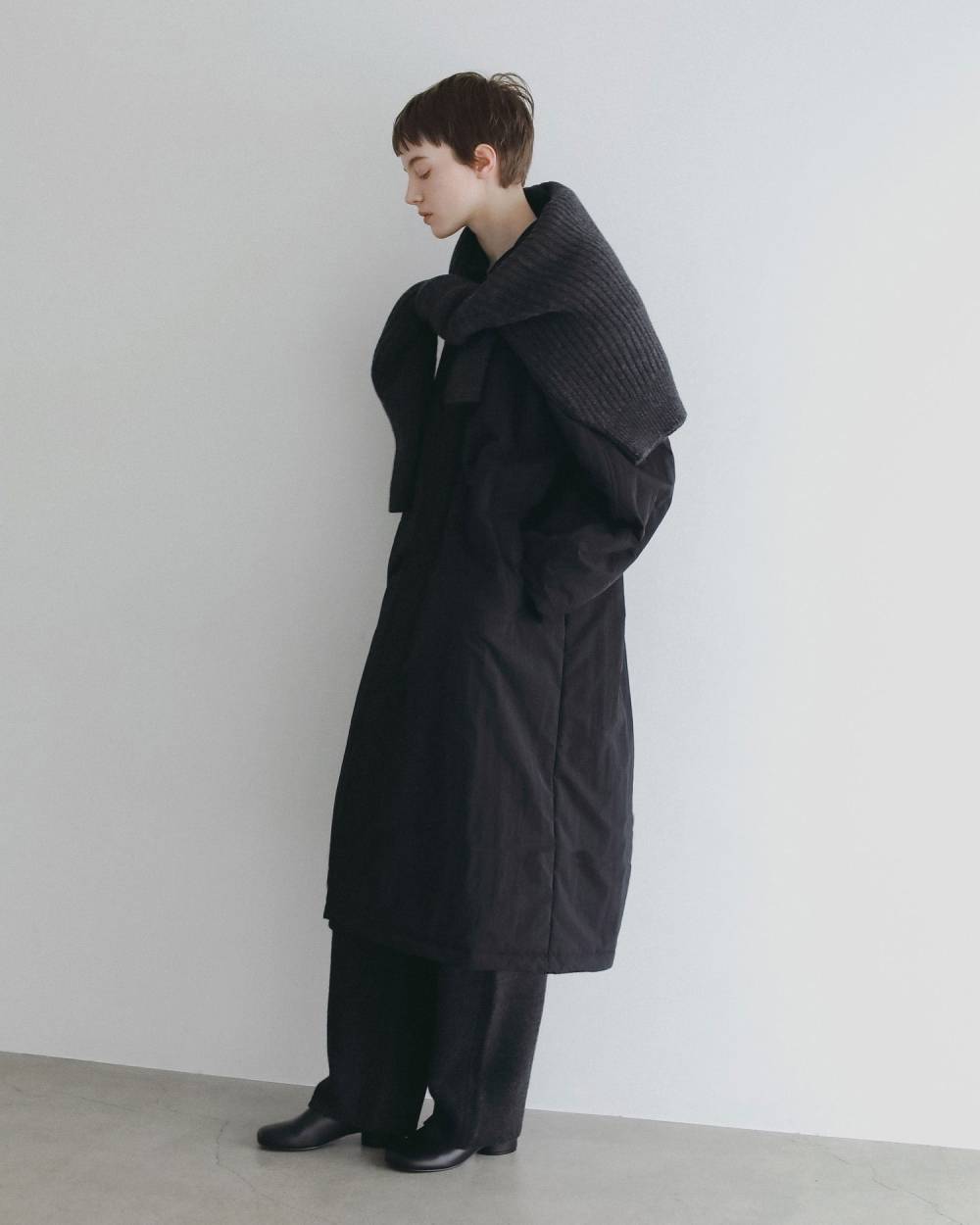 【anuke 2026 winter】Padded Soutiencollar Coat - Champdelarose