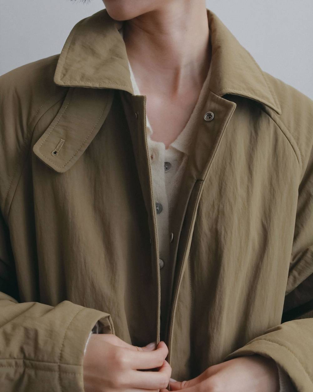【anuke 2026 winter】Padded Soutiencollar Coat - Champdelarose