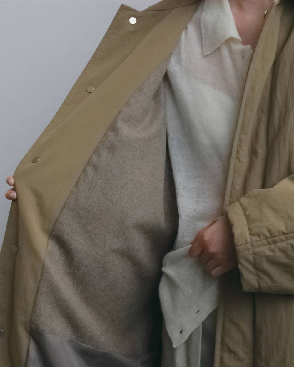 【anuke 2026 winter】Padded Soutiencollar Coat - Champdelarose