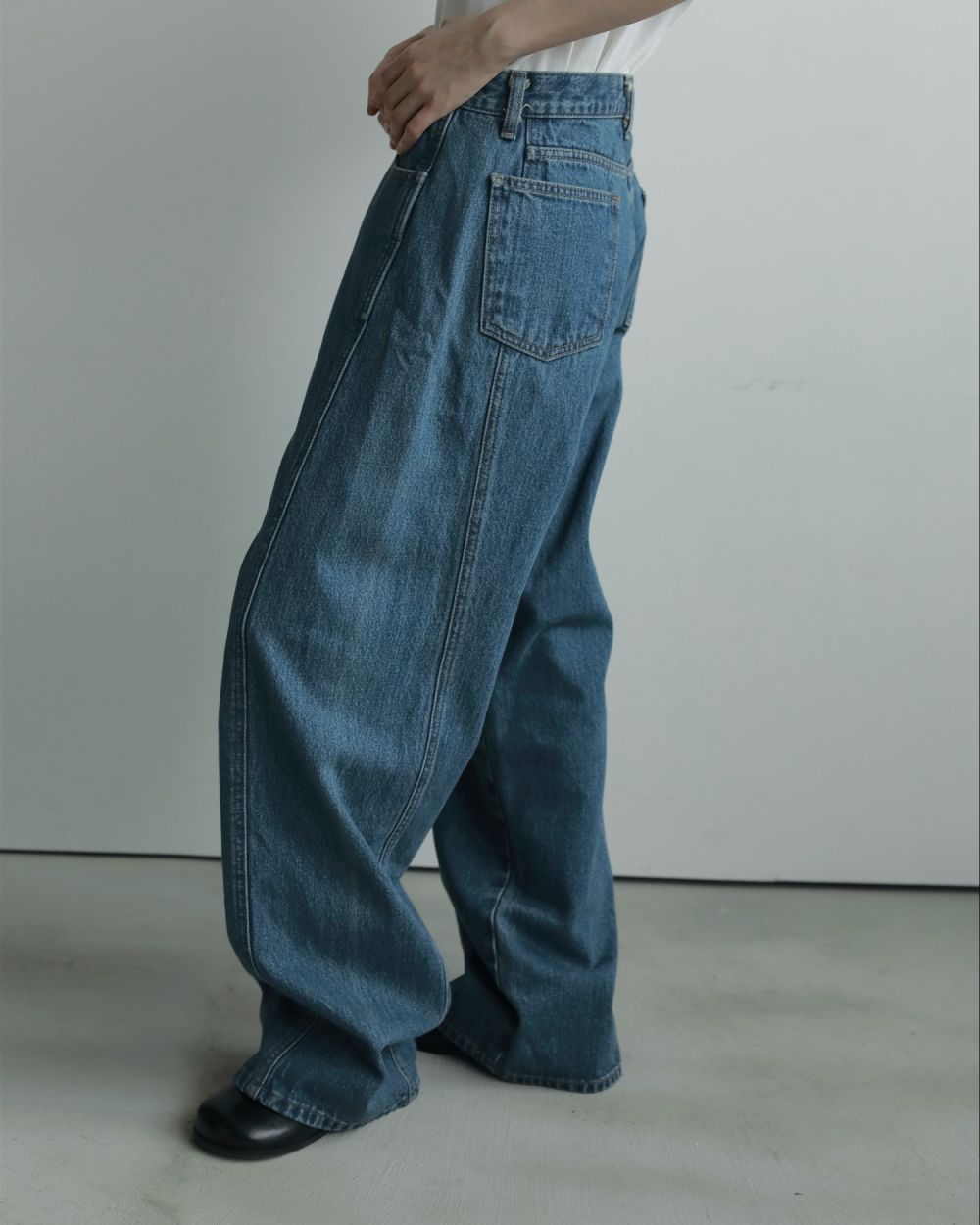 【anuke 2026 winter】Panel Loose Denim - Champdelarose