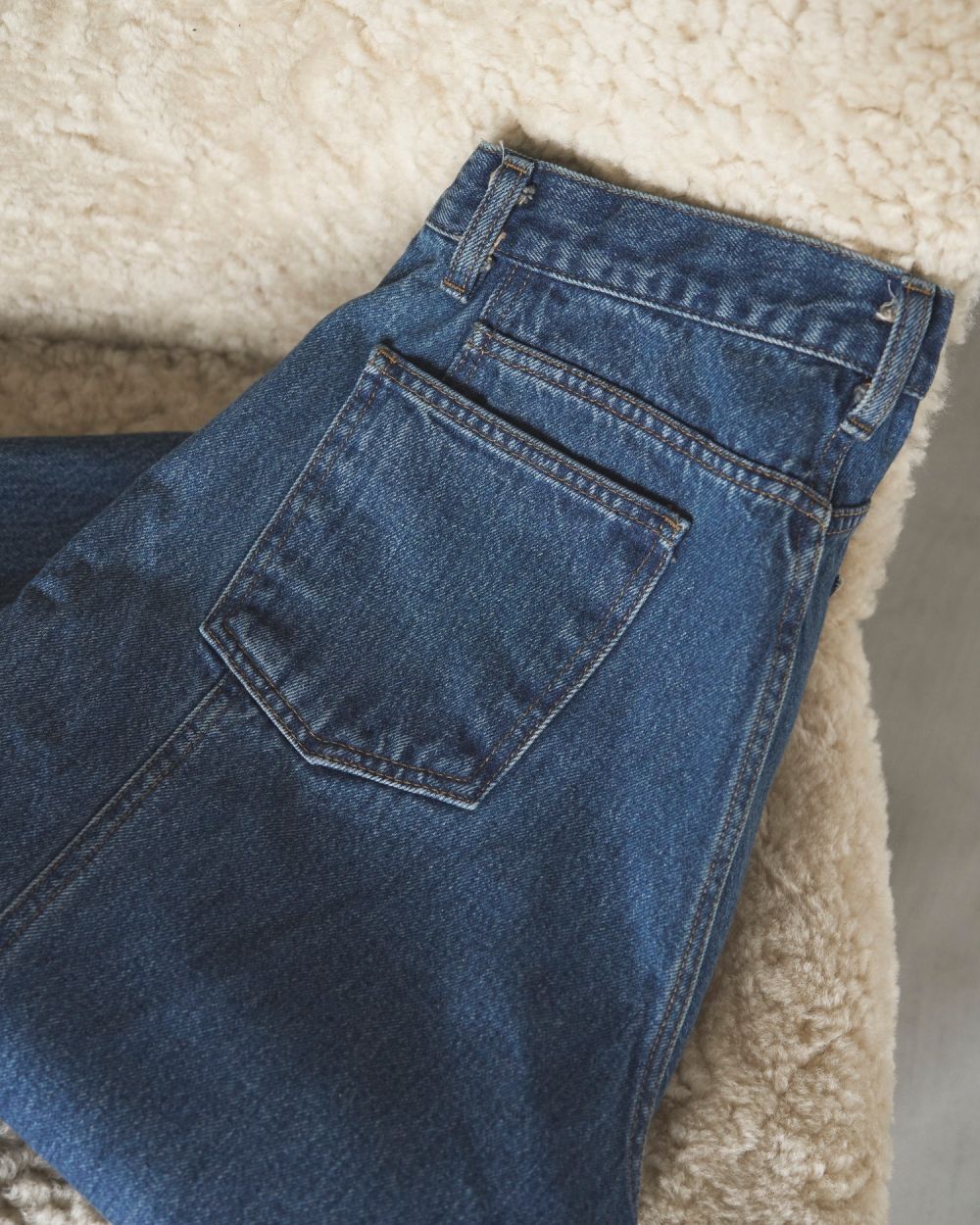 【anuke 2026 winter】Panel Loose Denim - Champdelarose