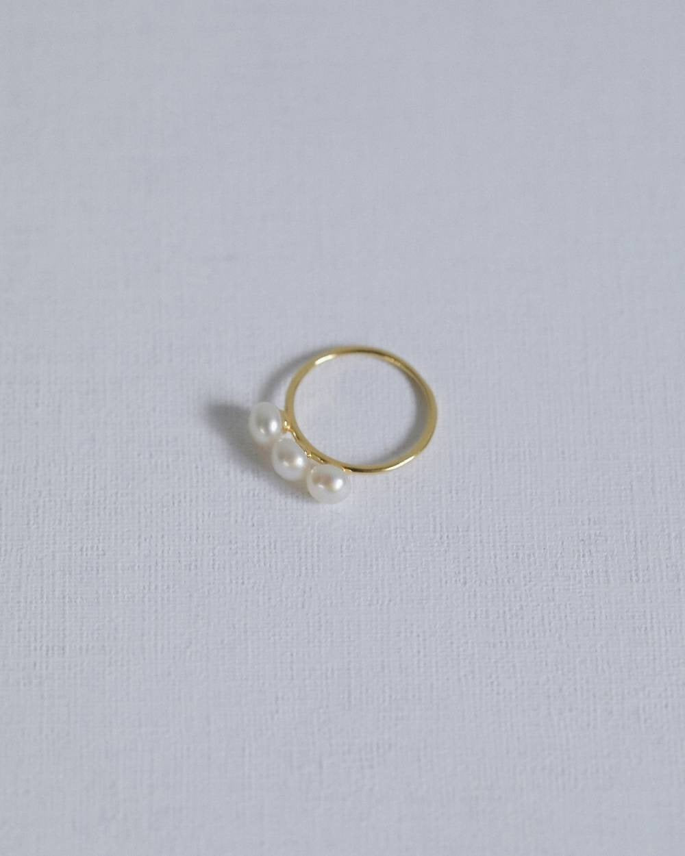 【anuke 2026 winter】Pearlline Pinky Ring - Champdelarose